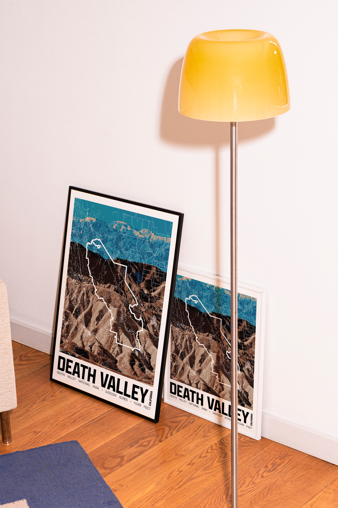 Death Valley National Park – Perimeter Map Print