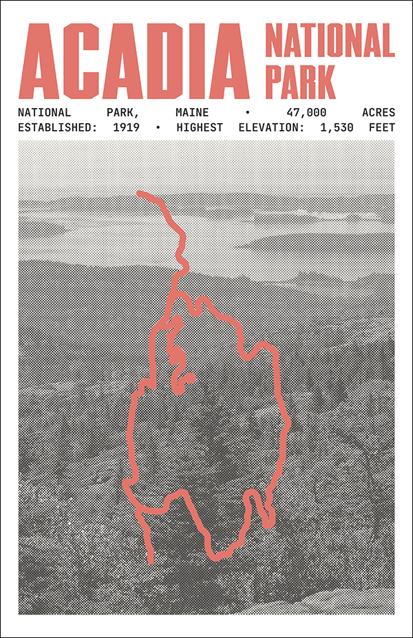Acadia National Park Poster