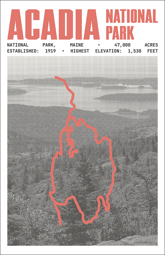 Acadia National Park Poster