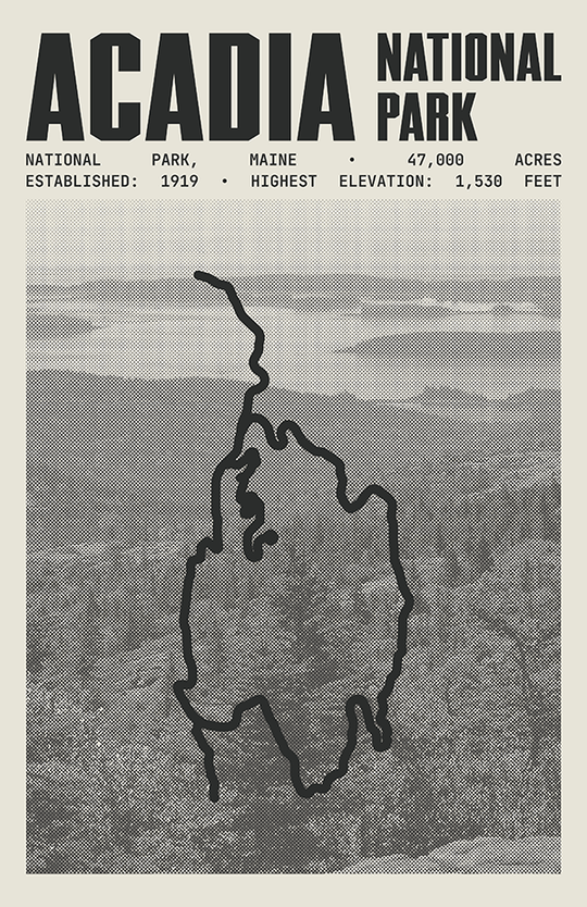 Acadia National Park Poster