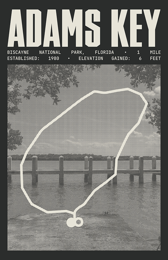 Adams Key Loop Poster | Biscayne National Park Prints