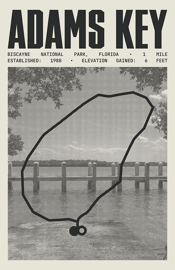 Adams Key Loop Poster | Biscayne National Park Prints