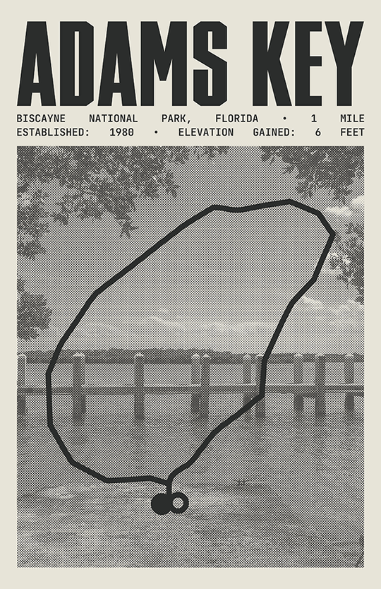 Adams Key Loop Poster | Biscayne National Park Prints