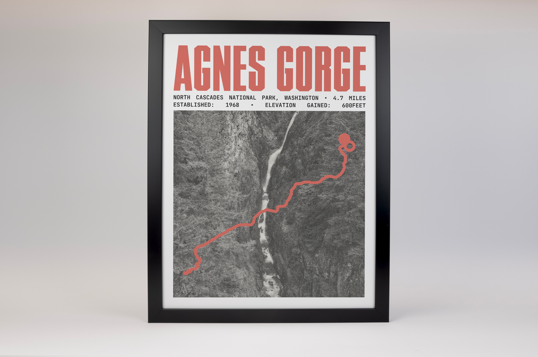 Agnes Gorge Trail Poster | North Cascades National Park Prints