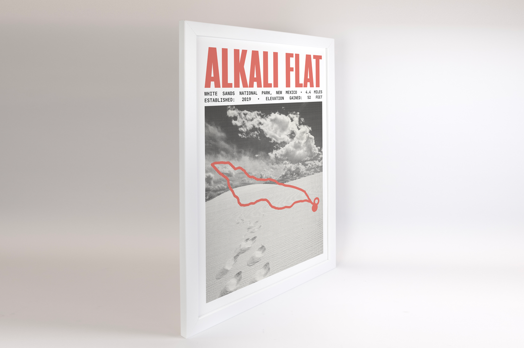 Alkali Flat Trail Poster | White Sands National Park Prints