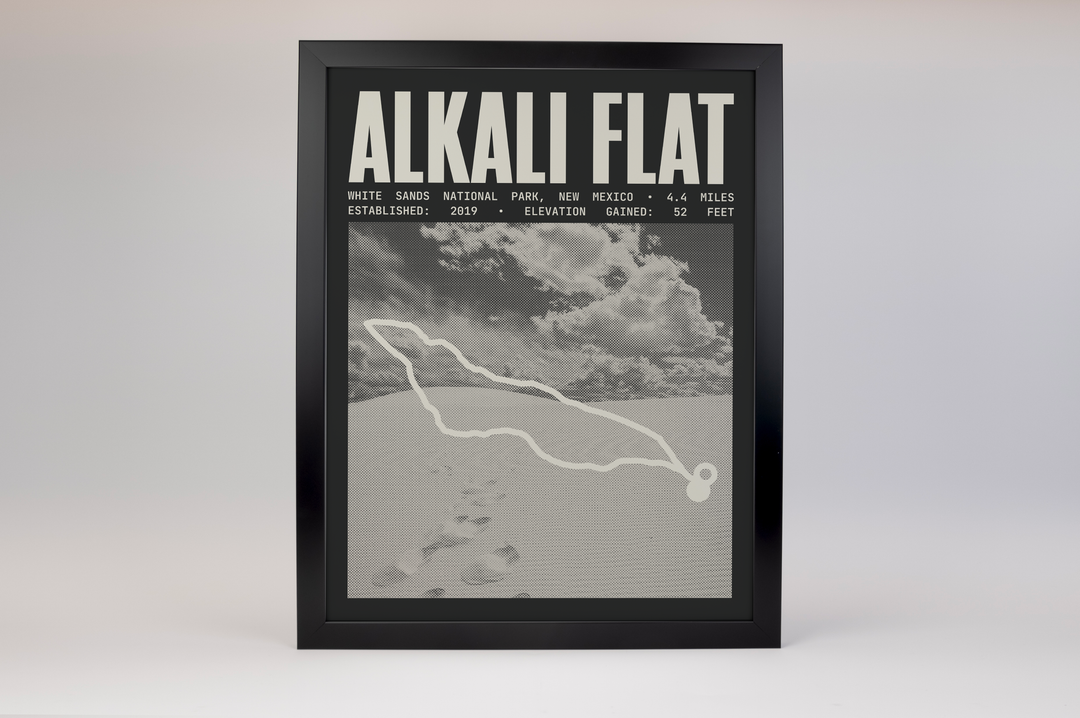 Alkali Flat Trail Poster | White Sands National Park Prints