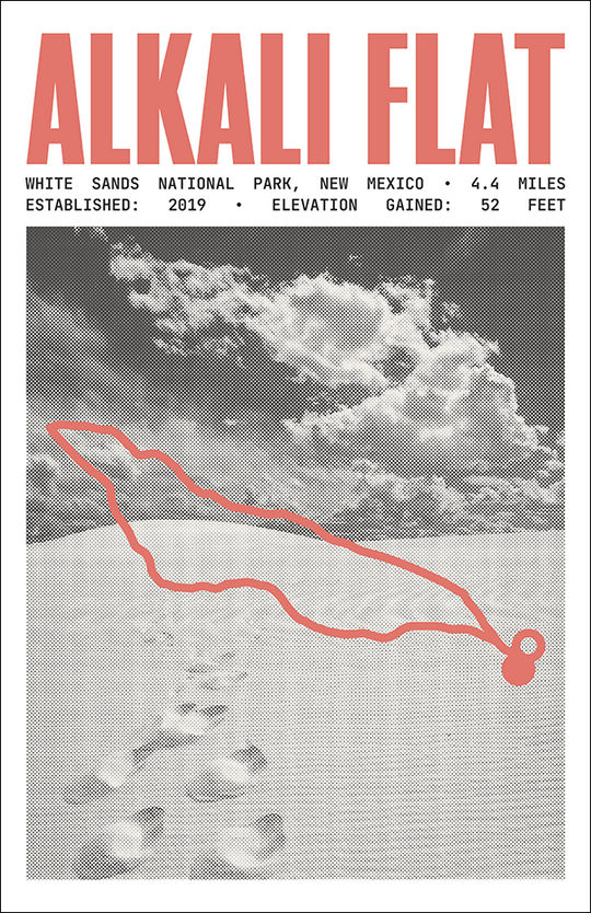 Alkali Flat Trail Poster | White Sands National Park Prints