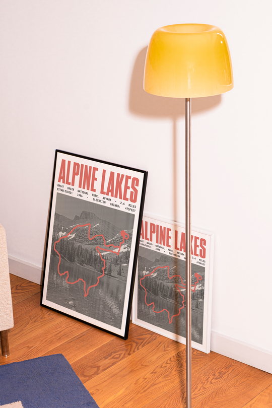 Alpine Lakes Poster | Great Basin National Prints