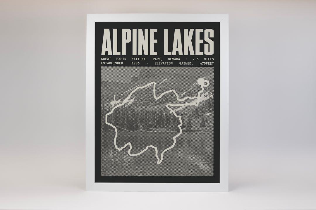 Alpine Lakes Poster | Great Basin National Prints