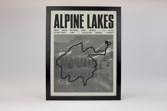 Alpine Lakes Poster | Great Basin National Prints