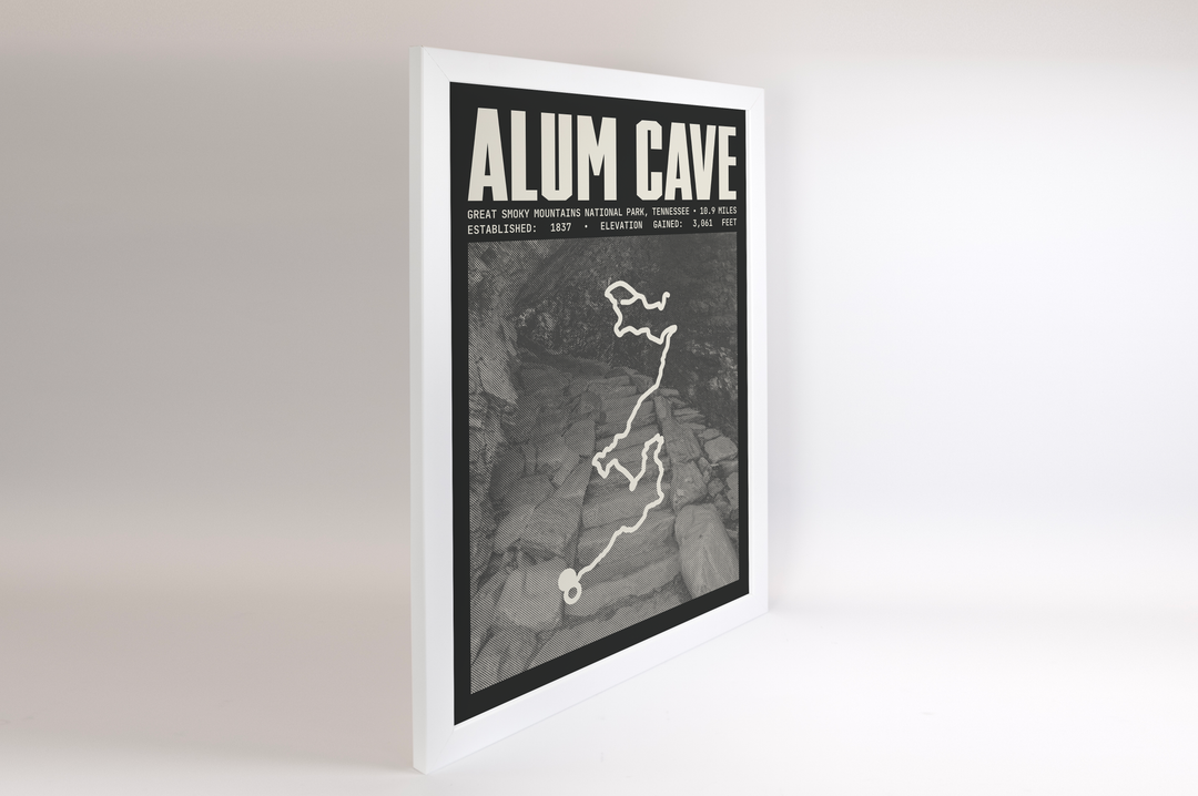 Alum Cave Trail Poster | Great Smoky Mountains National Park Prints