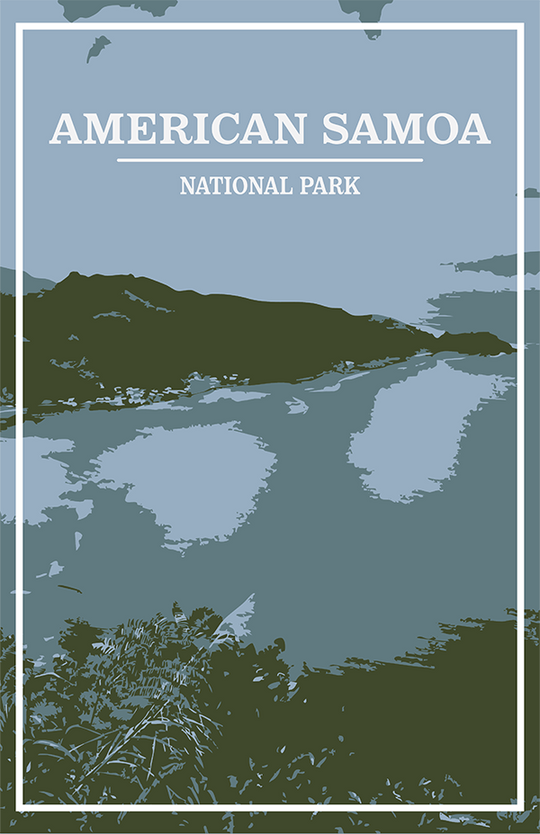 National Park of American Samoa National Park Print | Vintage Style