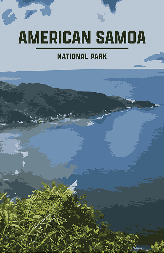 National Park of American Samoa National Park Print | Vintage Style