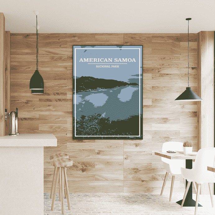 National Park of American Samoa National Park Print | Vintage Style