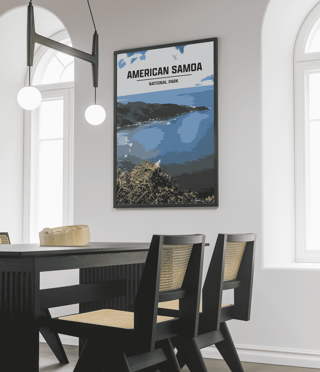 National Park of American Samoa National Park Print | Vintage Style