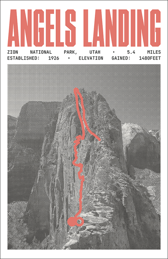 Angels Landing Poster | Zion National Park Prints