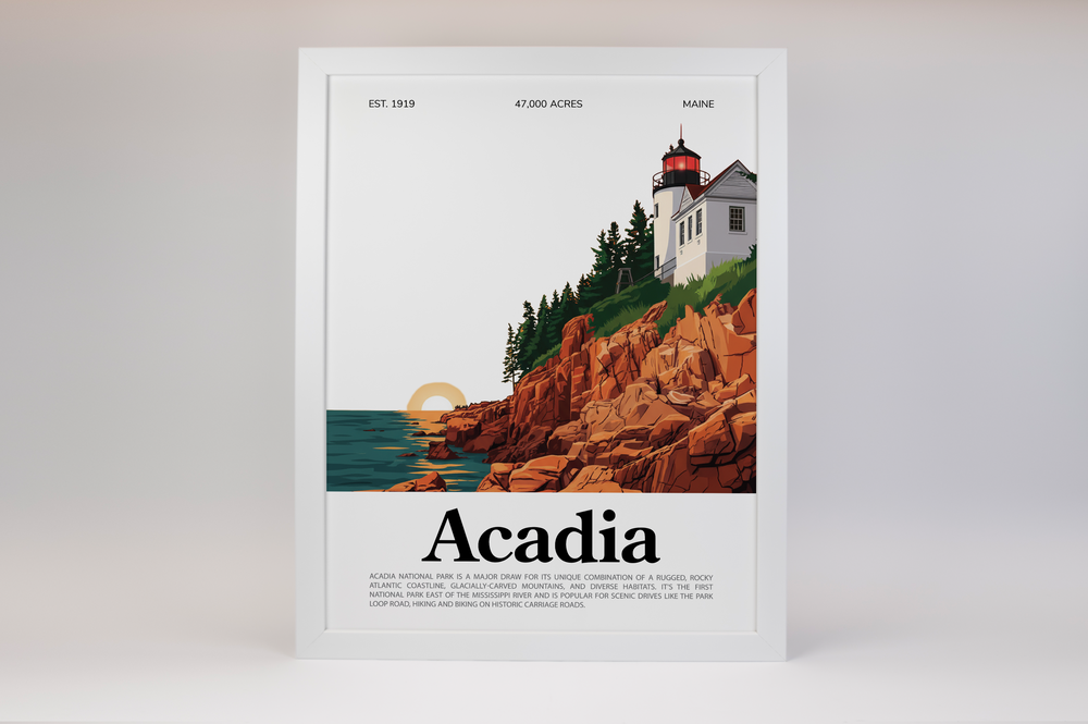 Acadia National Park Animated Poster