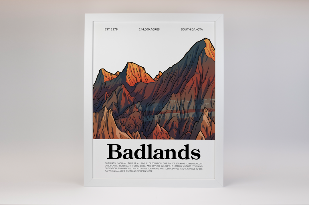 Badlands National Park Animated Poster