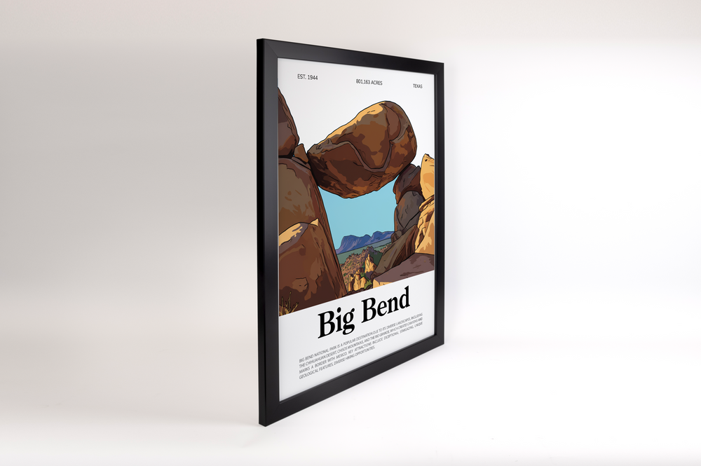 Big Bend National Park Animated Poster