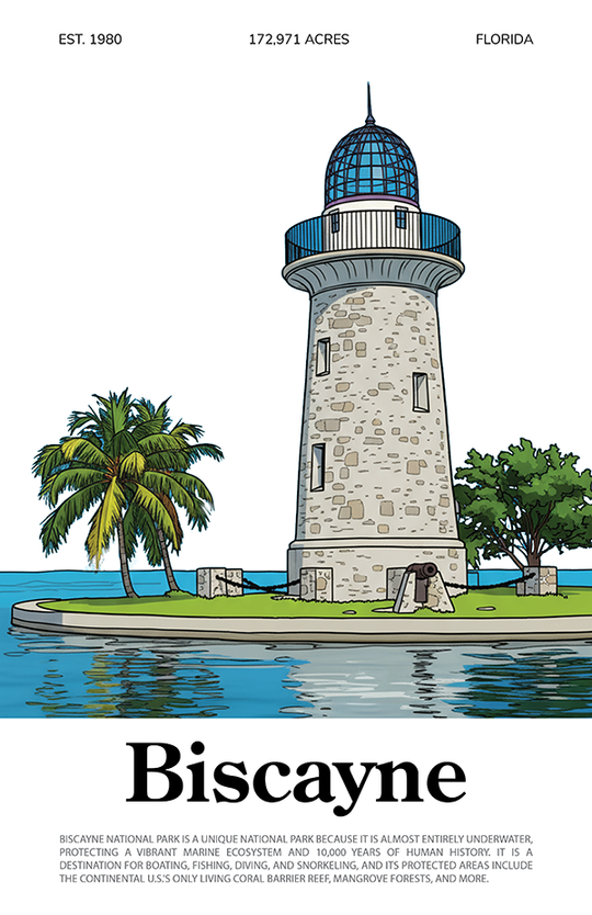 Biscayne National Park Animated Poster