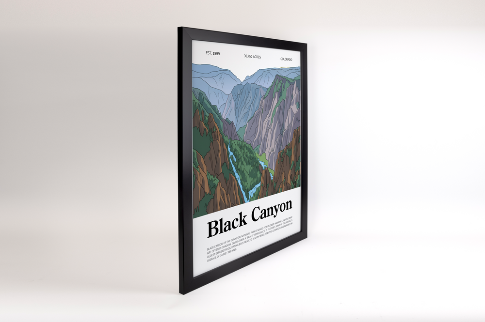 Black Canyon of the Gunnison National Park Animated Poster