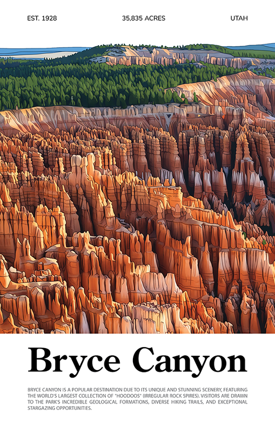 Bryce Canyon National Park Animated Poster
