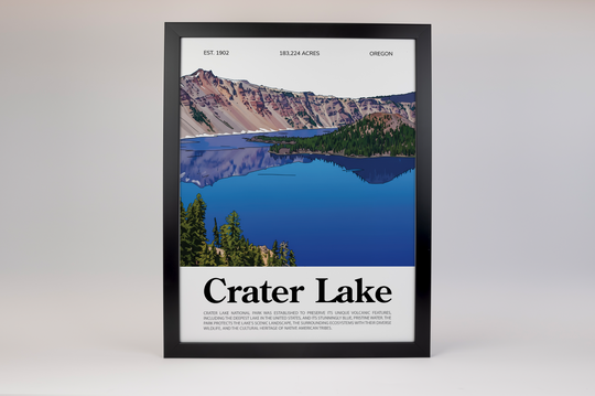 Crater Lake National Park Animated Poster