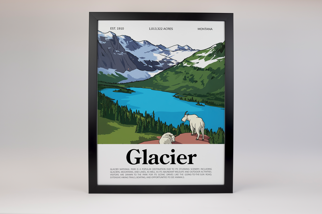 Glacier National Park Animated Poster