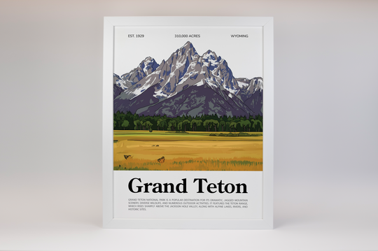Grand Teton National Park Animated Poster