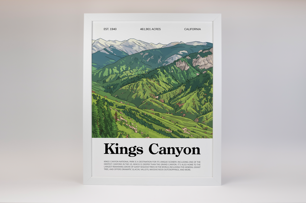 Kings Canyon National Park Animated Poster