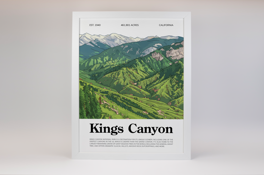 Kings Canyon National Park Animated Poster