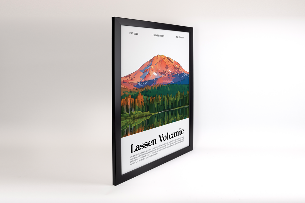 Lassen Volcanic National Park Animated Poster