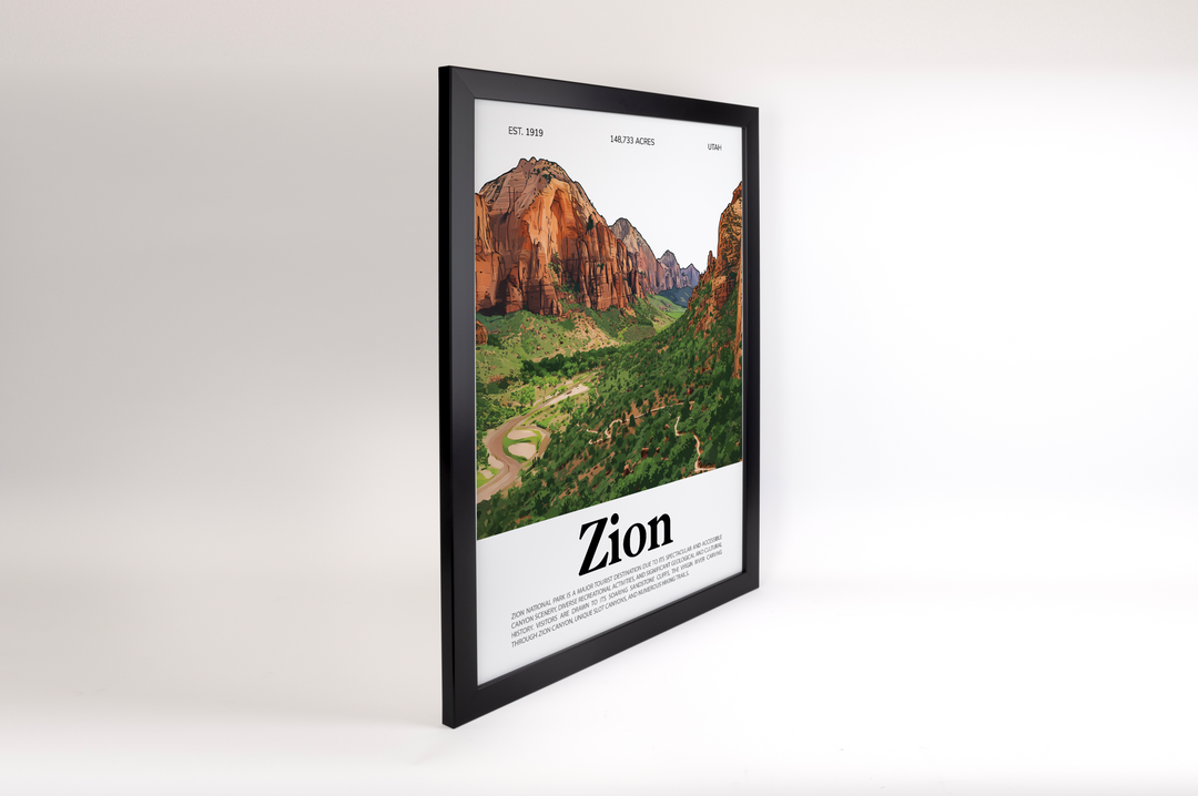 Zion National Park Animated Poster