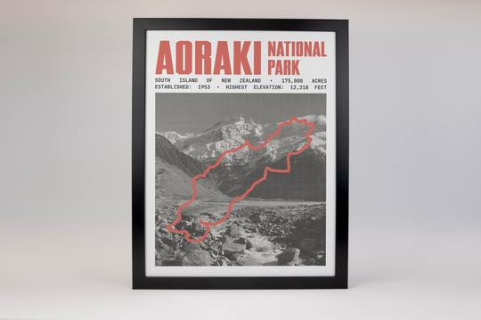 Aoraki Mount Cook National Park Poster