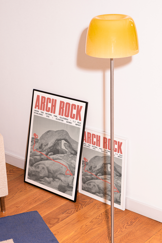 Arch Rock Trail Poster | Joshua Tree National Park Prints