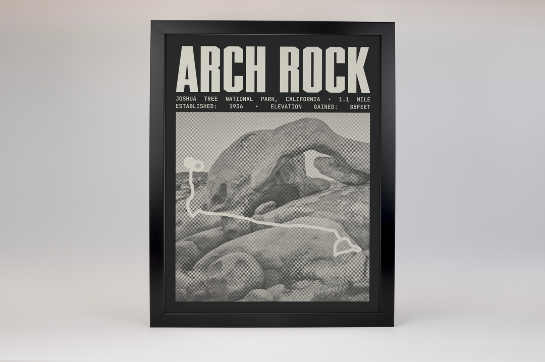 Arch Rock Trail Poster | Joshua Tree National Park Prints