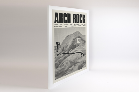 Arch Rock Trail Poster | Joshua Tree National Park Prints