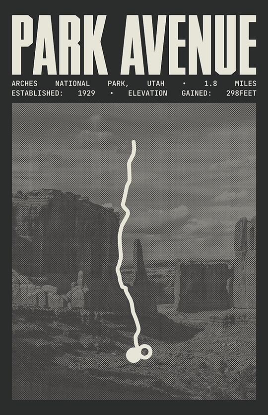 Park Avenue Poster | Arches National Park Prints