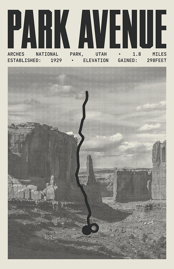 Park Avenue Poster | Arches National Park Prints