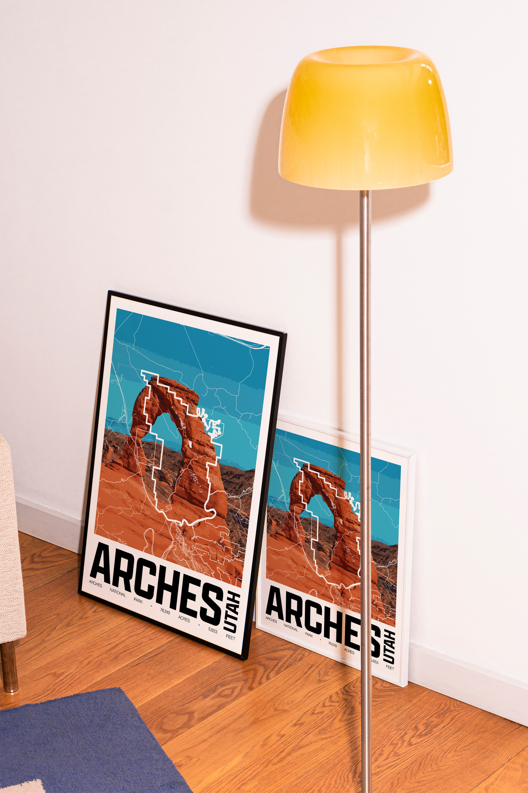 Arches National Park – Perimeter Map Print