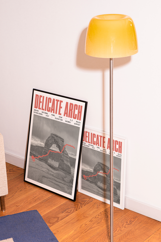 Delicate Arch Trail Poster | Arches National Park Prints