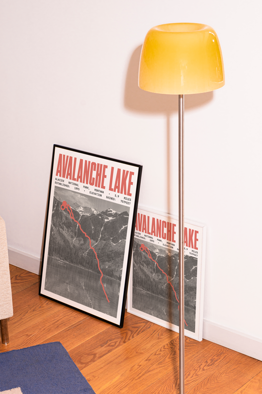 Avalanche Lake Poster | Glacier National Park Prints