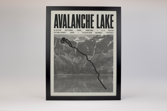 Avalanche Lake Poster | Glacier National Park Prints