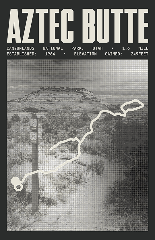 Aztec Butte Trail Poster | Canyonlands National Park Prints