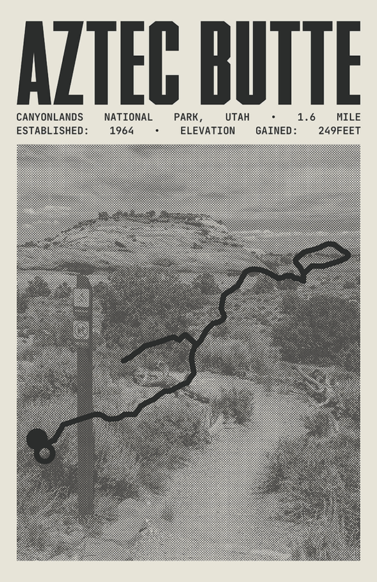 Aztec Butte Trail Poster | Canyonlands National Park Prints