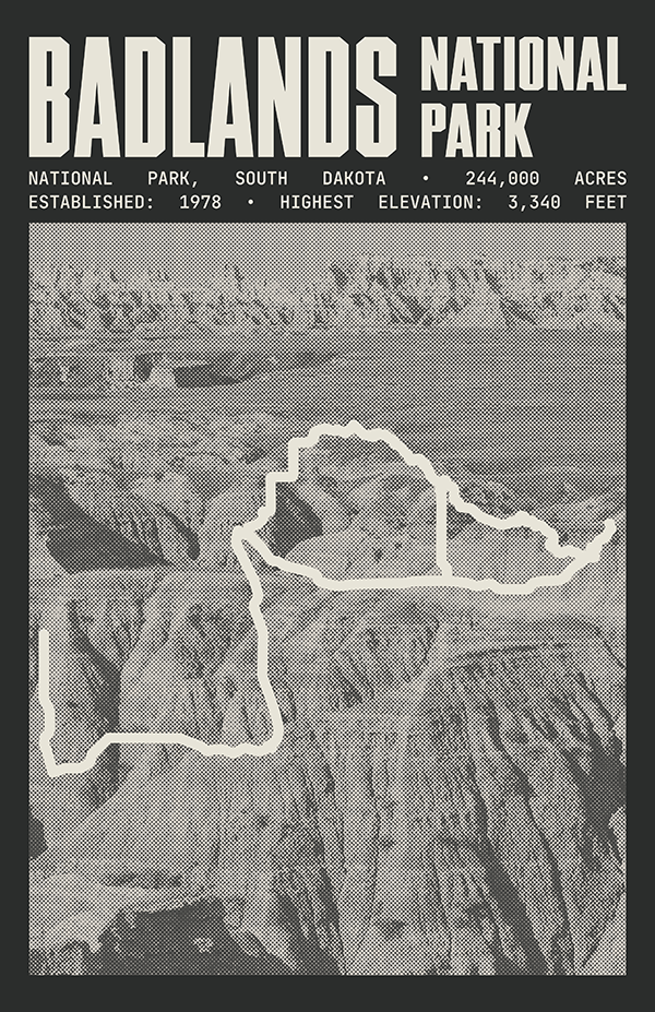 Badlands National Park Poster