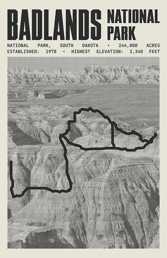 Badlands National Park Poster