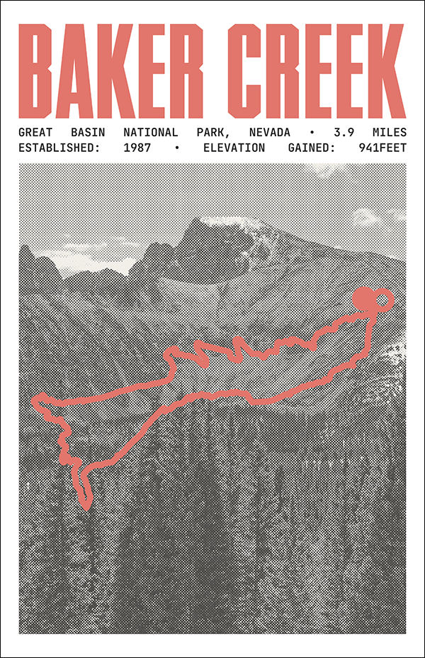 Baker Creek Loop Poster | Great Basin National Prints