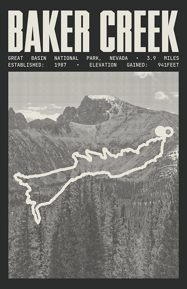 Baker Creek Loop Poster | Great Basin National Prints