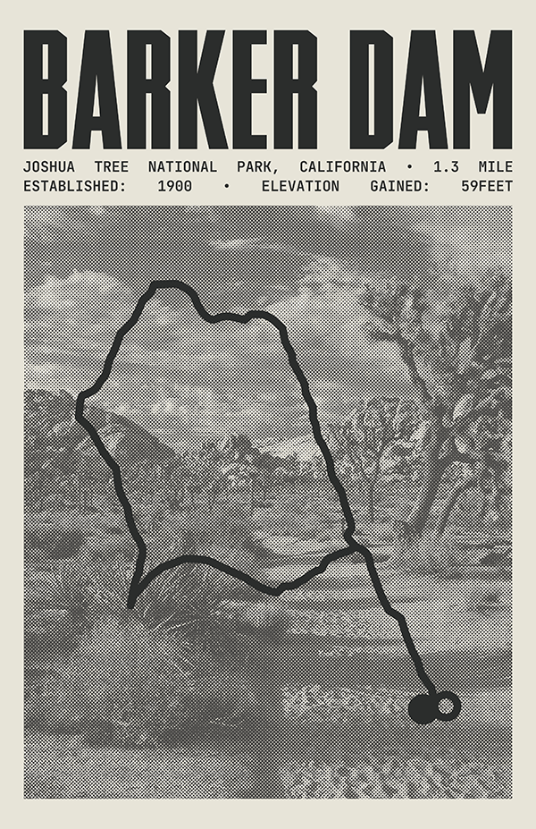 Barker Dam Poster | Joshua Tree National Park Prints